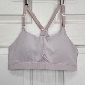 Athleta Racerback sports bra Women's small lilac gray Adjustable straps Comfort